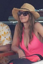 Elizabeth Hurley on Vacation in the South of France 08/31/2022