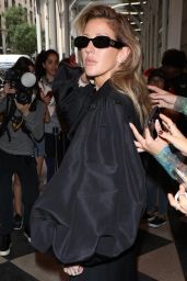 Ellie Goulding Wearing a Black Trench Coat and Black Leather Booties - New York 09/12/2022