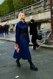 Elsa Hosk - Arrives at Dior Fashion Show in Paris 09/27/2022