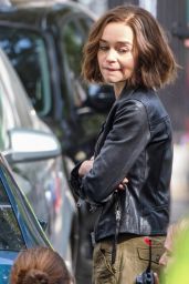 Emilia Clarke - "Secret Invasion" Set in London 09/26/2022