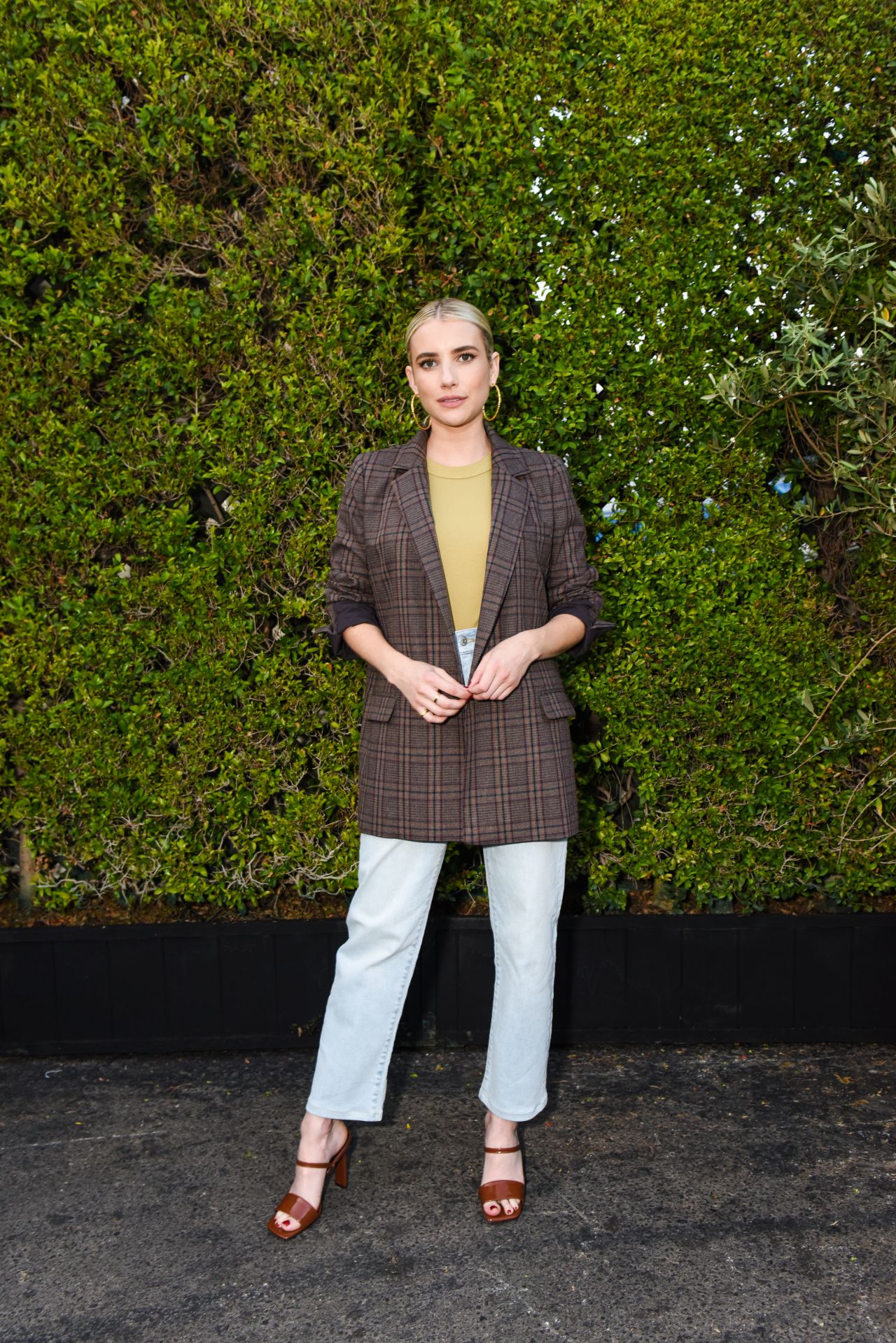 Emma Roberts Goes Wednesday Addams Chic at Vince Camuto Pop-Up in