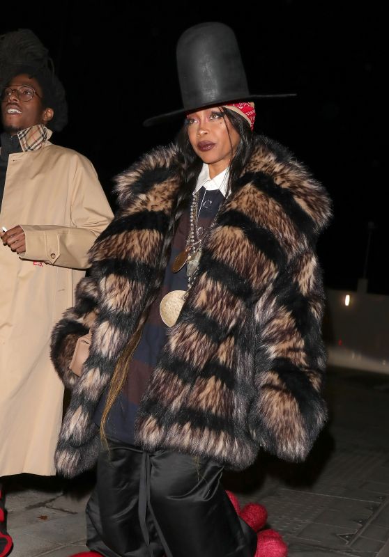 Erykah Badu - Burberry Aftershow Party in London 09/26/2022