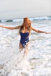 Gia Skova in a Swimsuit - Beach in Santa Monica 09/11/2022