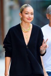 Gigi Hadid Wears Her "Guest in Residence" Brand - New York 09/08/2022