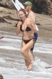 Heather Graham in a Bikini on the Beach in LA 09/04/2022