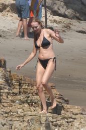 Heather Graham in a Bikini on the Beach in LA 09/04/2022