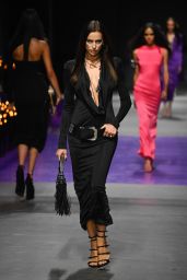 Irina Shayk - Walks Versace Fashion Show in Milan 09/23/2022