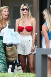 Ivanka Trump Wearing a Red Bikini Top and White Shorts   Miami 09 18 2022   - 6