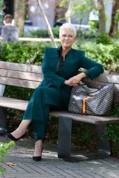 Jamie Lee Curtis in a Green Suit - New York 09/21/2022