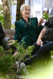 Jamie Lee Curtis in a Green Suit - New York 09/21/2022