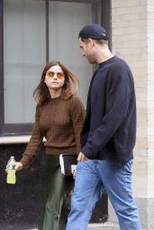 Jenna Coleman And Oliver Jackson-Cohen at "Wilderness" Set in New York 09/16/2022
