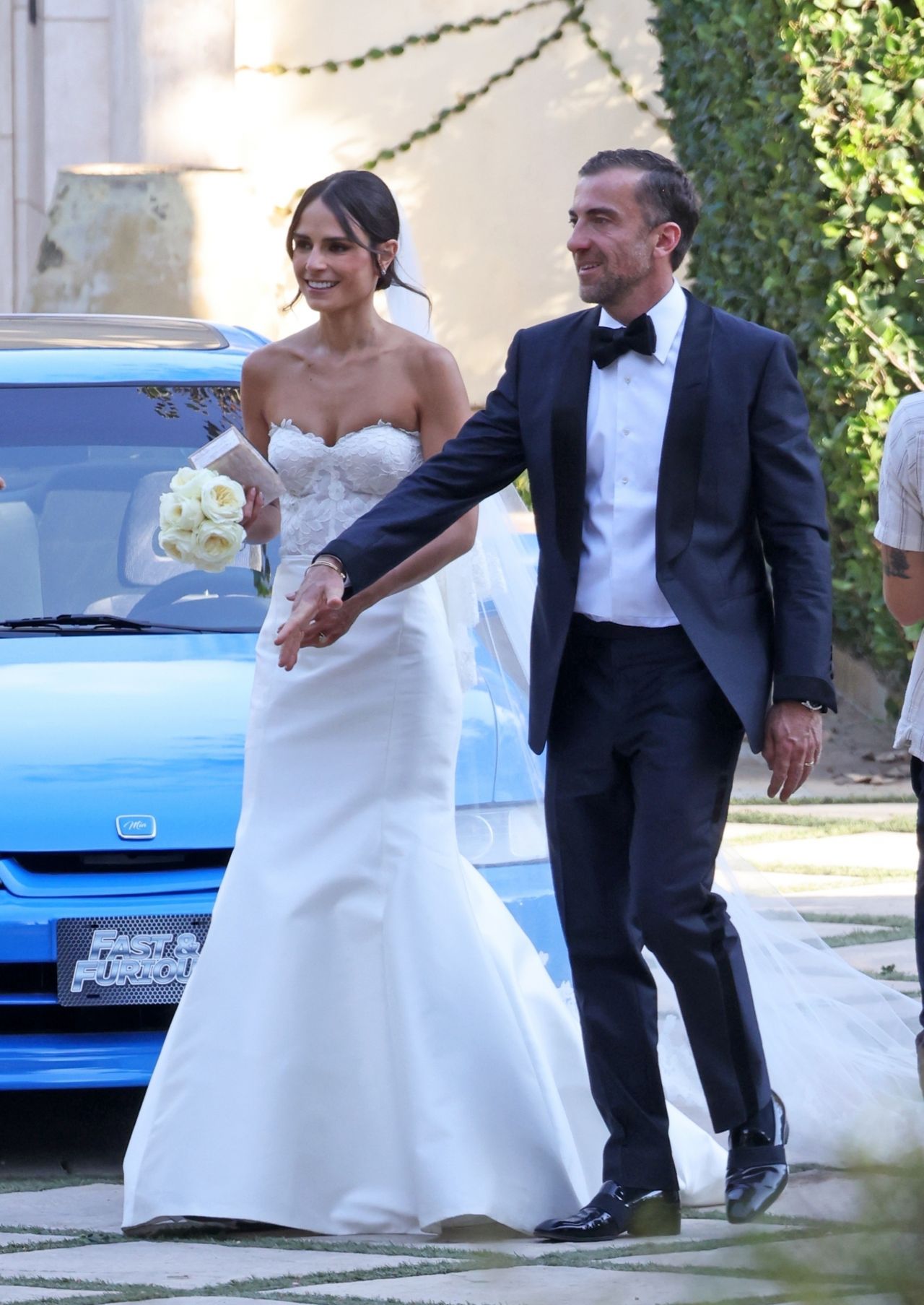 Jordana Brewster and Mason Morfit at Their Wedding in Santa Barbara 09/04/2...