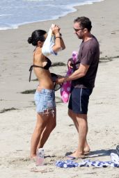 Jordana Brewster and Mason Morfit on the Beach in Santa Barbara 09/05/2022