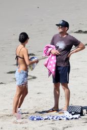 Jordana Brewster and Mason Morfit on the Beach in Santa Barbara 09/05/2022