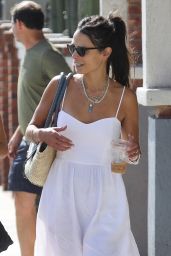 Jordana Brewster in a White Summer Dress   Brentwood 09 12 2022   - 15