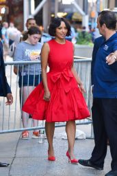 Kat Graham in Red Dress - Manhattan 09/01/2022