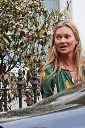 Kate Moss in Colorful Dress Out in London 09/02/2022