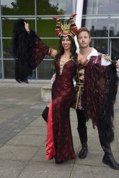 Katya Jones Dressed as the Wicked Witch for Snow White and The Seven Dwarfs Panto Photo Call in Manchester 09/04/2022