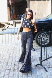 Kendall Jenner in Polka Dot in New York 09/12/2022