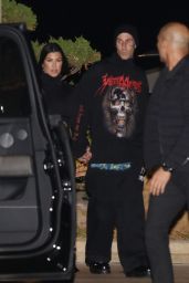 Kourtney Kardashian and Travis Barker at Nobu in Malibu 09/20/2022