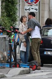 Lily Collins and Charlie McDowell   Paris 09 15 2022   - 8