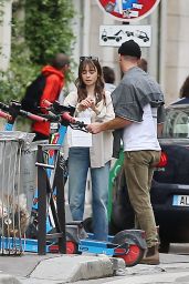 Lily Collins and Charlie McDowell   Paris 09 15 2022   - 83