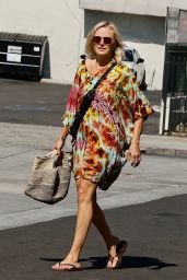 Malin Akerman in Colorful Tie dye Dress   Los Angeles 09 01 2022   - 34