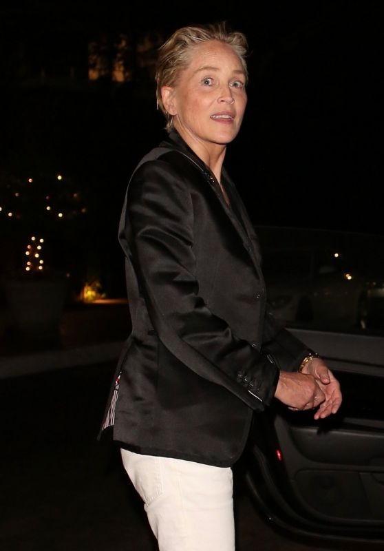 Sharon Stone at the Sunset Marquis in Los Angeles 09/02/2022
