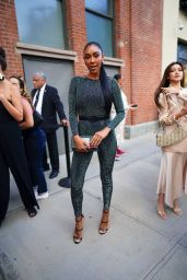 Tayshia Adams - Arrives to Alice + Olivia Fashion Show in NYC 09/10/2022