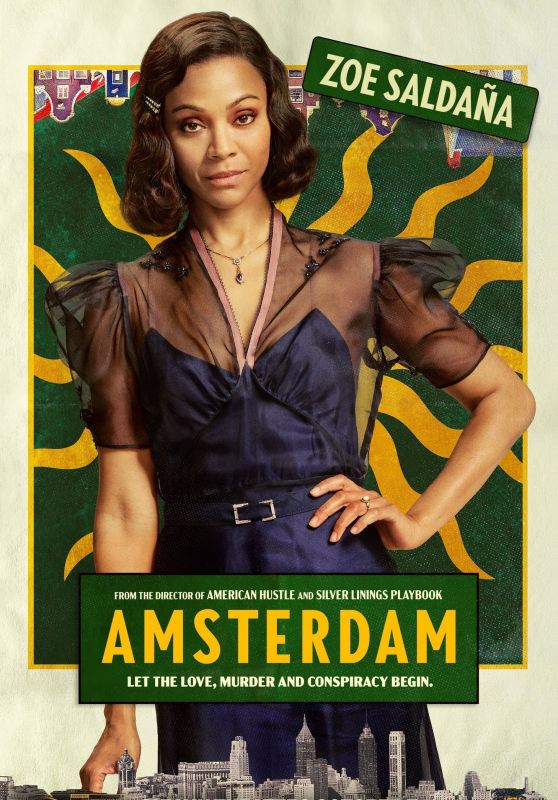 Zoe Saldana - "Amsterdam" Poster