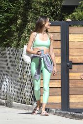 Alessandra Ambrosio in Workout Gear - Beverly Hills 10/04/2022
