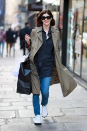 Alexandra Daddario - Shopping in Paris 10/01/2022