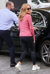 Amanda Holden in Tight Leggings and Pink Sports Top in London 10/03/2022