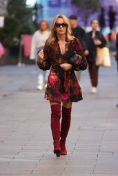 Amanda Holden Wears Floral Dress in London 10/10/2022