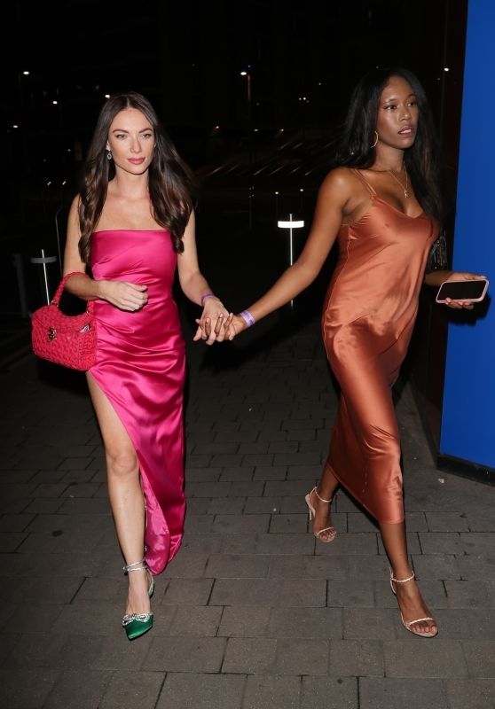 April Banbury and Whitney Hughes - Leaving National Television Awards in London 10/13/2022