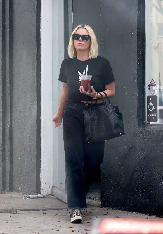 Ashley Benson in an All Black Outfit in Beverly Hills 10 28 2022   - 4