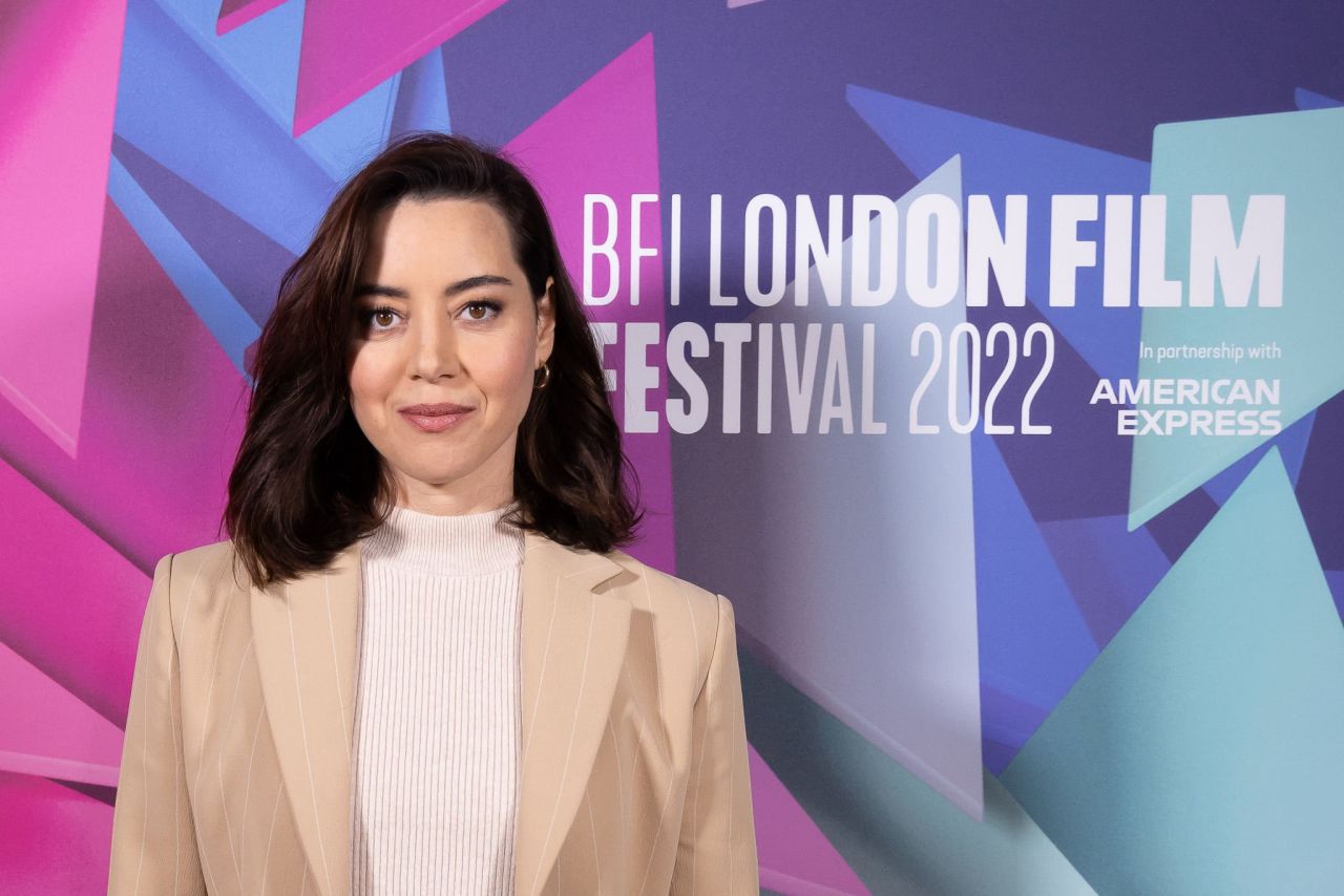 Aubrey Plaza - Screen Talk at BFI London Film Festival 10/10/2022 ...