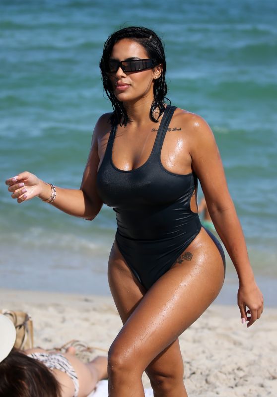Chaney Jones in a Swimsuit in Miami 10/23/2022