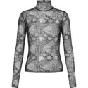 Dior Fitted Top Black Technical Silk Lace