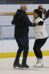 Ekin-Su Cülcüloğlu - Training for Dancing on Ice in London 10/18/2022