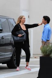Elizabeth Berkley - Shopping on at the Emporio Armani Store in Beverly Hills 10/13/2022