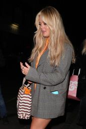 Emily Atack   Leaves a Karaoke Bar in Soho 10 26 2022   - 48