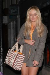 Emily Atack   Leaves a Karaoke Bar in Soho 10 26 2022   - 86