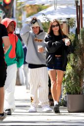 Hailey Rhode Bieber and Justin Bieber at Croft Alley in Beverly Hills 10/23/2022