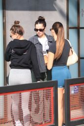 Hailey Rhode Bieber, Maddie Ziegler and Addison Rae at Forma Pilates in West Hollywood 10/21/2022