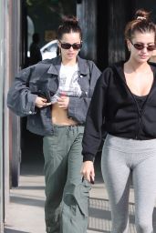 Hailey Rhode Bieber, Maddie Ziegler and Addison Rae at Forma Pilates in West Hollywood 10/21/2022