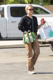 Hilary Duff Wears Snakeskin Pants and Converse Shoes   Shopping in Studio City 10 13 2022   - 22