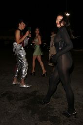 Holly Scarfone in a Black Catsuit - Private Guess Jeans Party in LA 10/18/2022