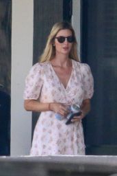 Ivanka Trump in a Short Floral Print Dress - Miami 10/23/2022