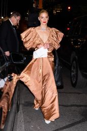 Jaime King in Plunging Jumpsuit at a Charity Gala in New York City 10/20/2022
